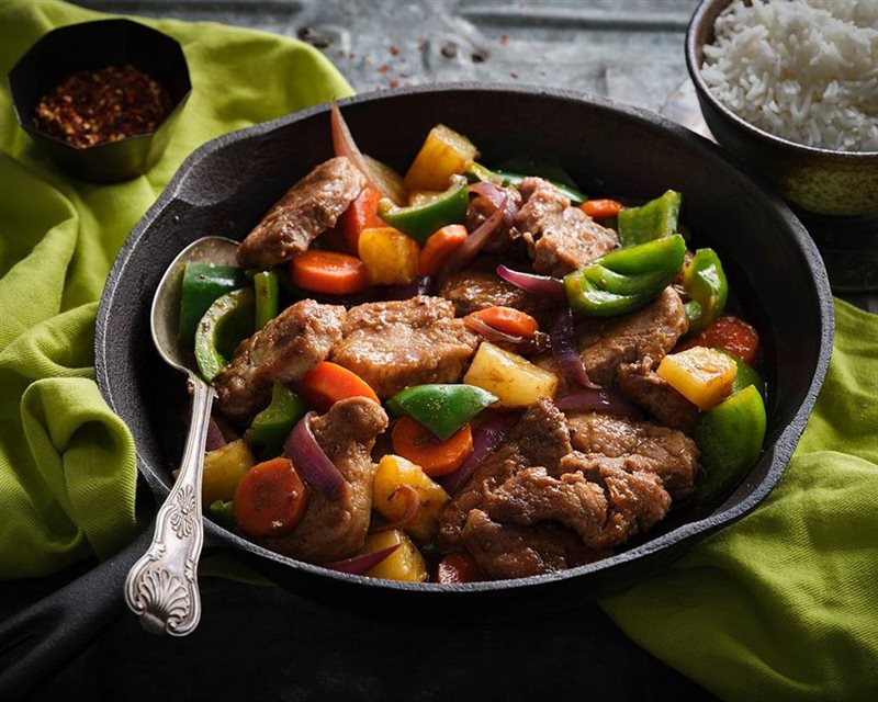 Pork and Pineapple Skillet Stew