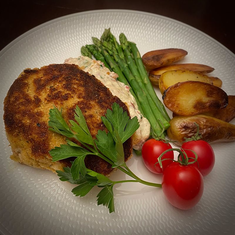 Herb Crusted Breaded Pork Chops