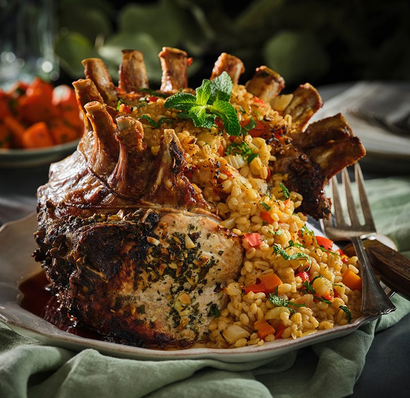 Herb Crusted Crown Roast of Pork
