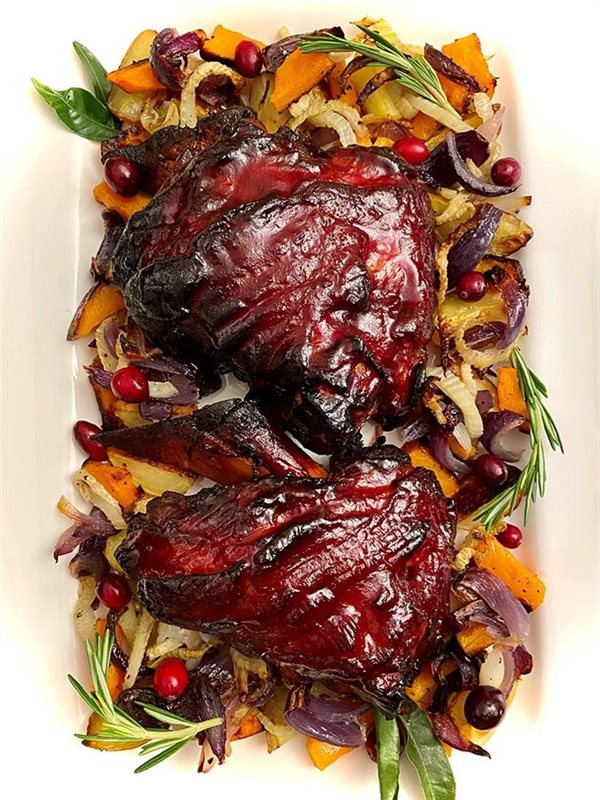 Festive Ham Hock Holiday Dinner