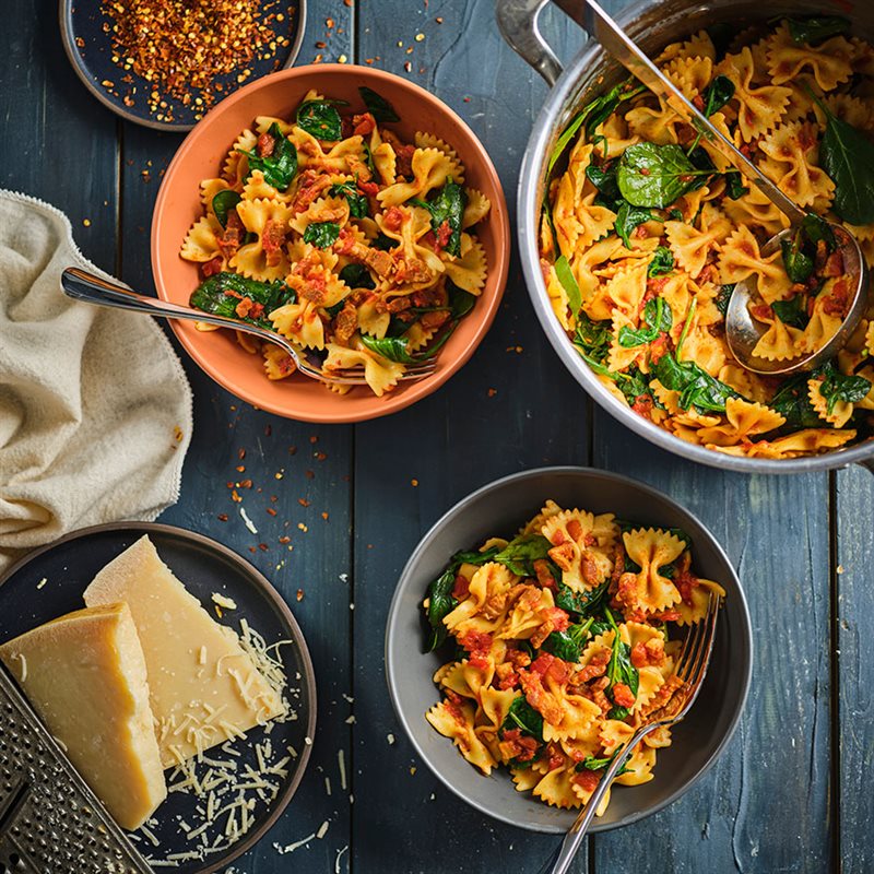 Pork Belly Tomato Pasta