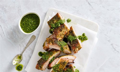Cilantro Pesto Ribs