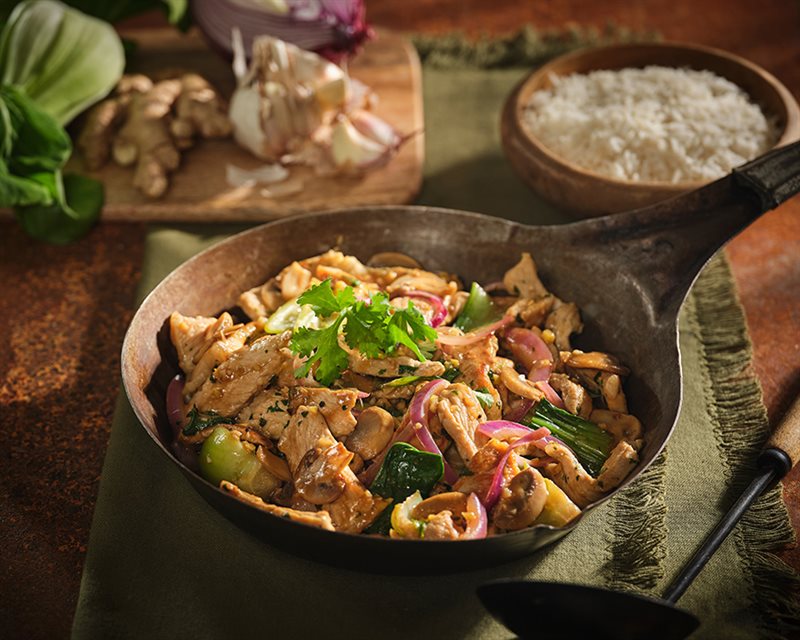 Pork and Mushroom Stir-fry