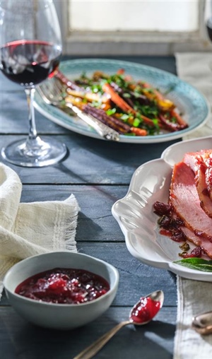 Cranberry Glazed Ham