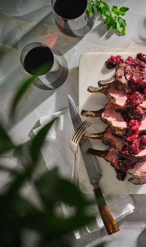 Grilled Pork Roast with Summer Cherry Sauce