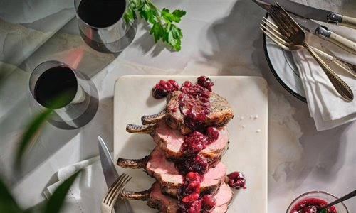 Grilled Pork Roast with Summer Cherry Sauce