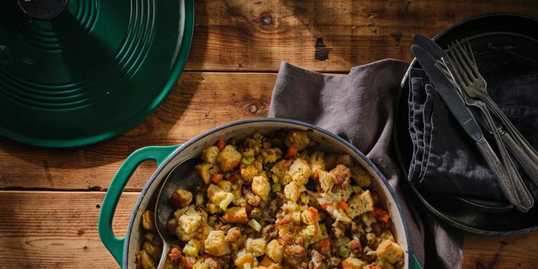 Sausage & Herb Stuffing Casserole