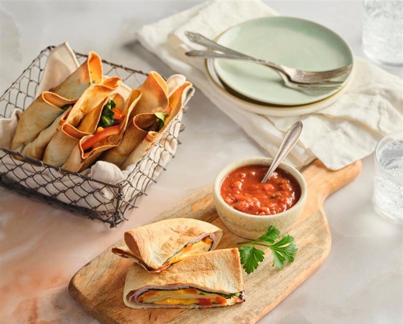 Homemade Ham & Cheese Pockets (Air Fryer)