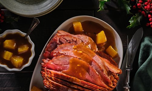 Easy Christmas Glazed Ham