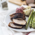 Back to the Barbecue with BBQ Asian Pork Tenderloin and Asparagus