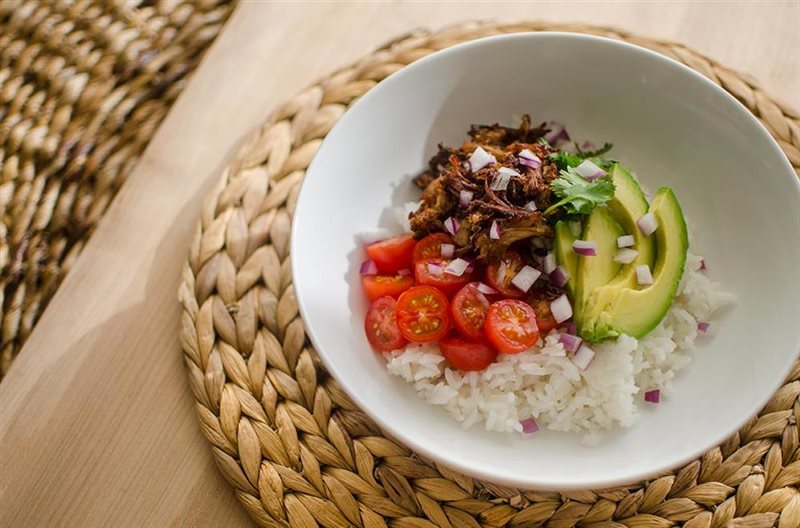 Instant Pot Pork Carnitas Burrito Bowls