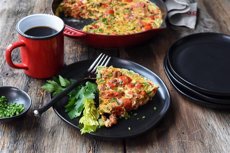 Hot Italian Sausage Frittata