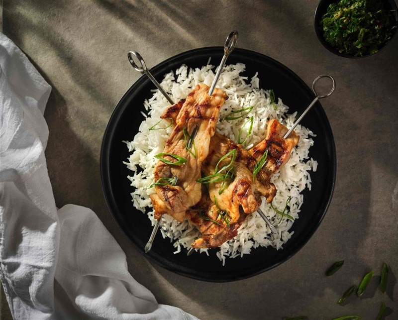 Grilled Pork Belly Skewers