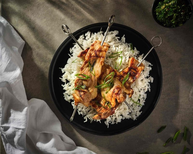 Grilled Pork Belly Skewers
