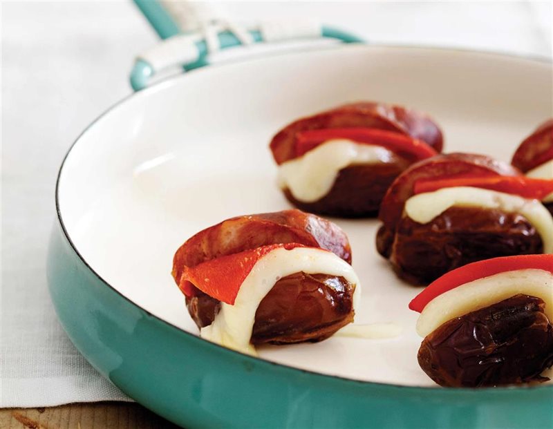 Chorizo Manchego Stuffed Dates