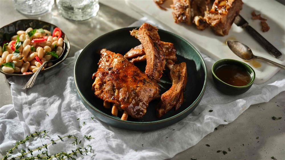 Instant Pot Apple Butter Basted Side Pork Ribs