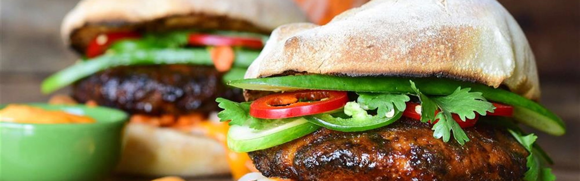 Banh Mi Inspired Ontario Pork Burgers