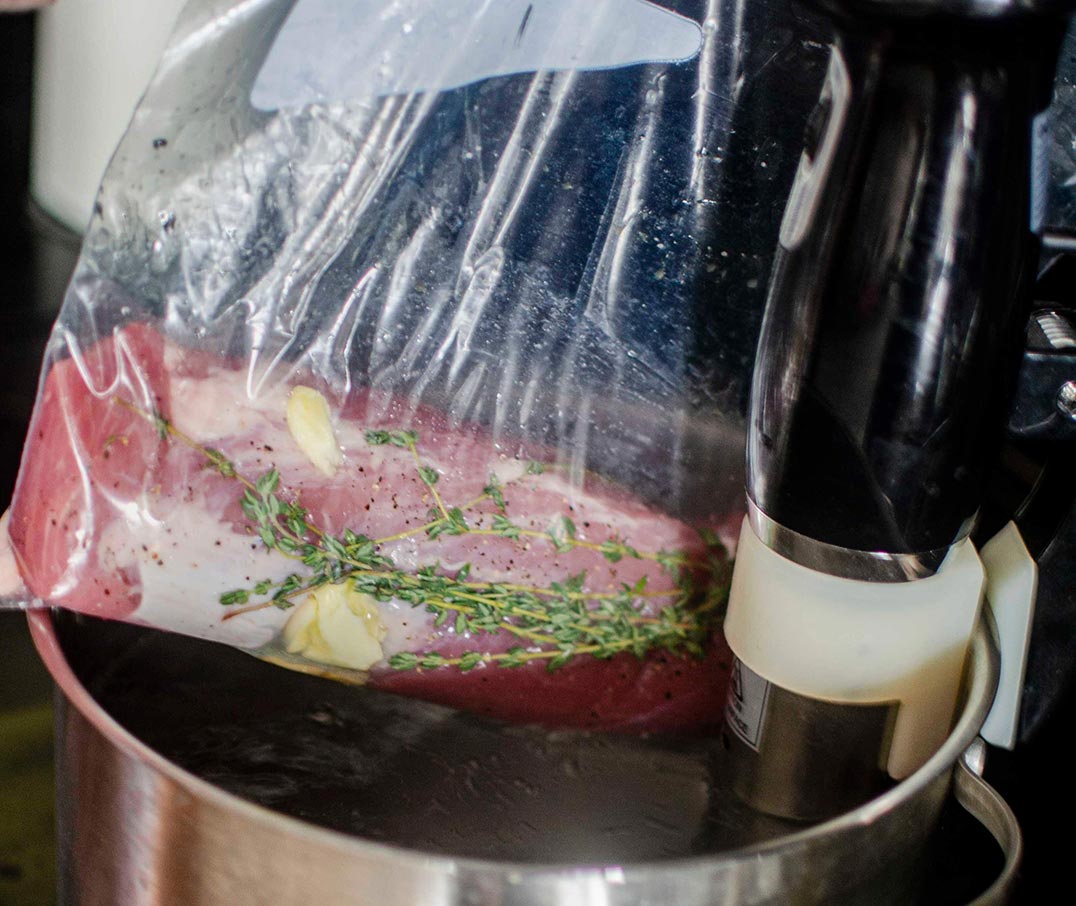 Sous-vide pork tenderloin Sous-vide pork tenderloin