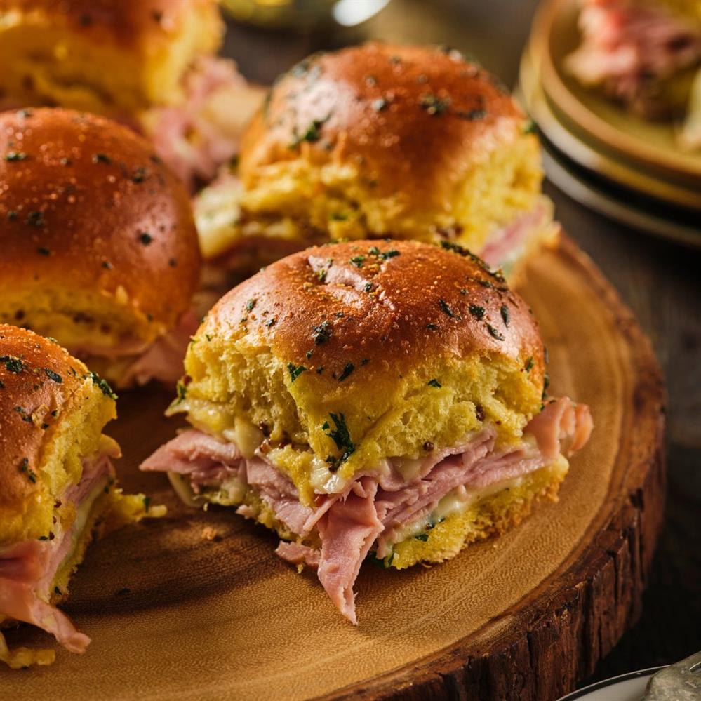 Baked Ham and Cheese Sliders-image